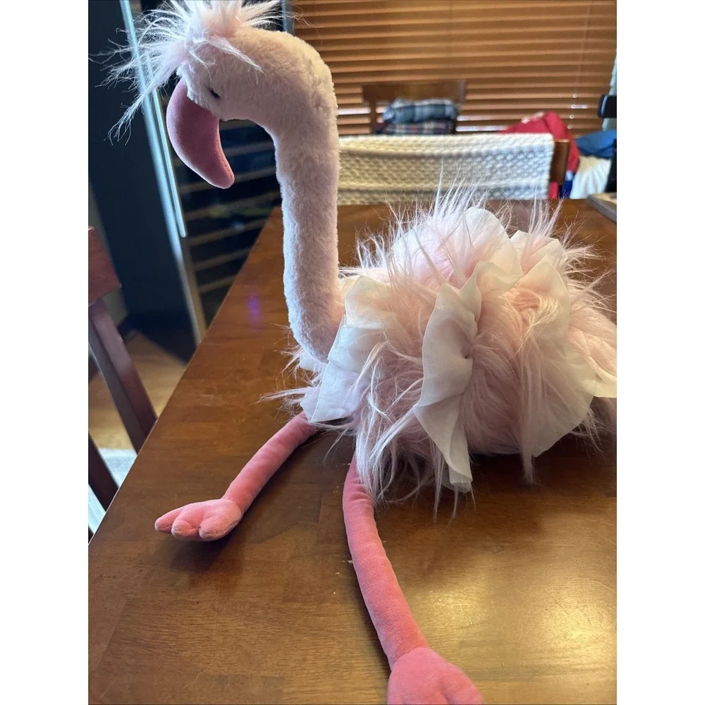 Jellycat Little Flo Flamingo Plush Pink Bird Soft Toy w/ Tags FL4M Retired